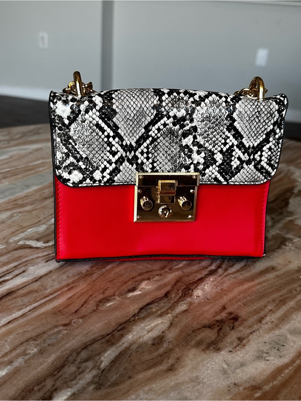 Show Me Something FashionNova Red Combo Handbag